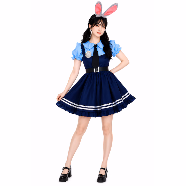 res_f97ce67407feb4c8af0ad9f4034c06b0 Costum femei Judy Iepurasa Politista, Rochie Politista cu Urechi de Iepure - imagine 1