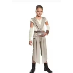 Costum Star Wars Rey pentru Copii – Tunica cu Centura si Accesorii