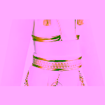 Set Costum si peruca K-Pop Zoey, StarLight Queen™ – White & Gold Stage Edition - imagine 5