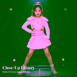 Set Costum si peruca K-Pop Zoey, StarLight Queen™ – White & Gold Stage Edition - imagine 4