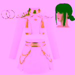 Set Costum si peruca K-Pop Zoey, StarLight Queen™ – White & Gold Stage Edition