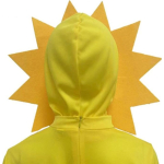 Costum Soare pentru Copii, Galben, cu Coronita si Decoratiune Soare, Serbare si Carnaval - imagine 5