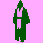 Costum Adulti Cavaler Jedi – Roba Maro cu Gluga, Tunica, Pantaloni si Centura - imagine 3
