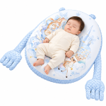 Cosulet Baby Nest antiregurgitare pentru bebelusi, inclinat, cuib de dormit cu brate din plus pentru linistire, Albastru, 0-12 Luni - imagine 7