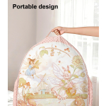 Cosulet Baby Nest antiregurgitare pentru bebelusi, inclinat, cuib de dormit cu brate din plus pentru linistire, Roz, 0-12 Luni - imagine 4