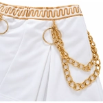 Costum Zoey K-Pop Alb cu Auriu – Tinuta de Spectacol - imagine 4