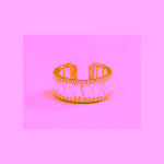 Cercel Ear Cuff cu Zirconii Bagheta – Auriu, Fara Gaura - imagine 3